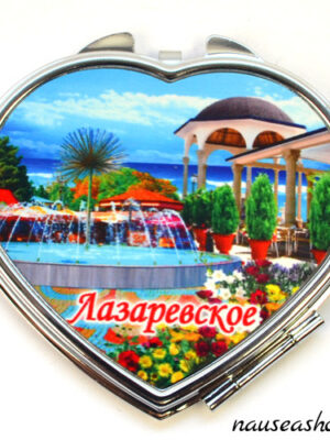 Зеркало сувенирное из металла "Ялта"